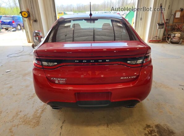 1C3CDFBBXGD680404 2016 DODGE DART Red Вид ззаду