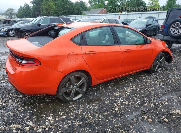 1C3CDFEB0GD644684 2016 DODGE DART Orange Trasero derecho