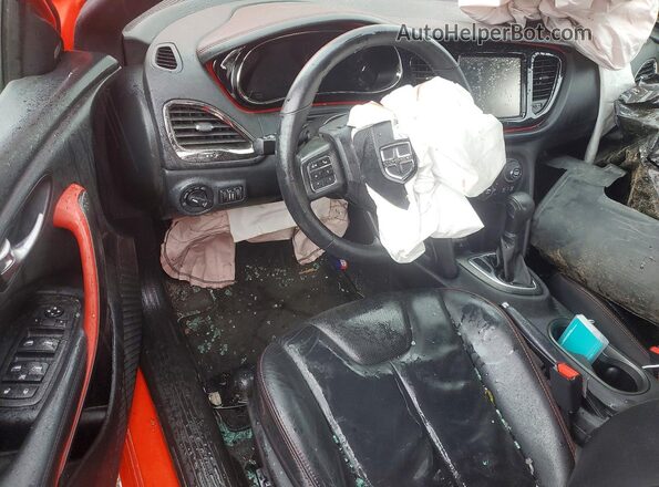 1C3CDFEB0GD644684 2016 DODGE DART Orange Vista del salpicadero