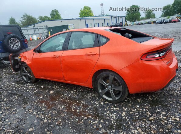 1C3CDFEB0GD644684 2016 DODGE DART Orange Trasero izquierdo