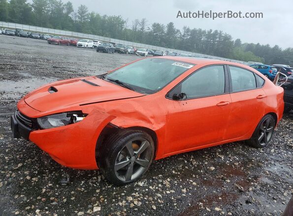 1C3CDFEB0GD644684 2016 DODGE DART Orange Vista tres cuartos delantera izquierda