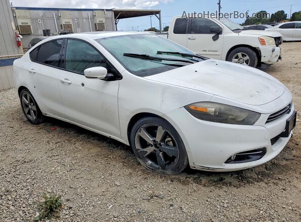 1C3CDFEB8GD538936 2016 DODGE DART White Delantero derecho