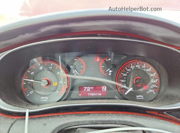 1C3CDFFA1GD817215 2016 DODGE DART Red Instrument cluster view