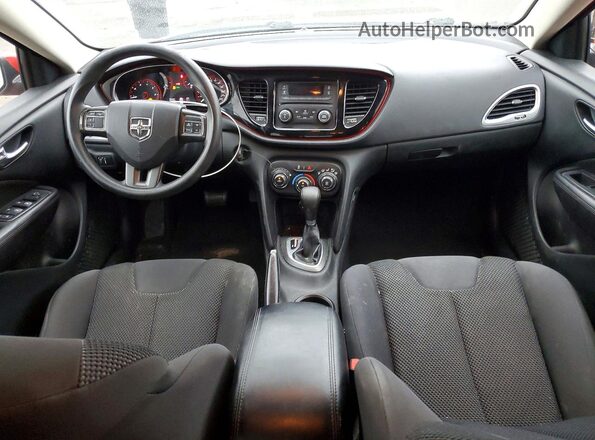 1C3CDFFA6GD818425 2016 DODGE DART Красный Вид панели приборов
