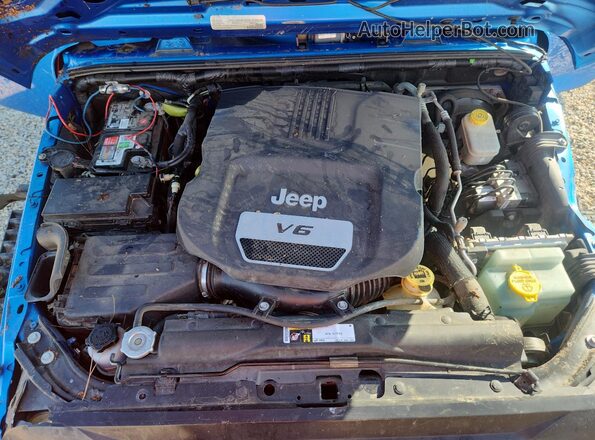 1C4AJWAGXGL225809 2016 JEEP WRANGLER Синий Вид задней части салона