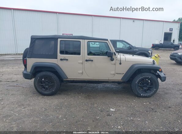 1C4BJWDG0GL253134 2016 JEEP WRANGLER UNLIMITED Tan Widok wnętrza z tyłu