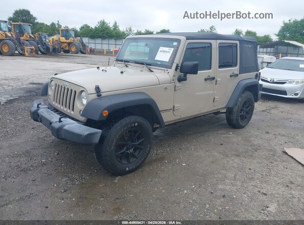 1C4BJWDG0GL253134 2016 JEEP WRANGLER UNLIMITED Tan Przód lewy