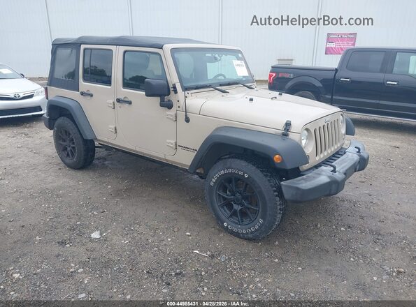 1C4BJWDG0GL253134 2016 JEEP WRANGLER UNLIMITED Tan Przód prawy