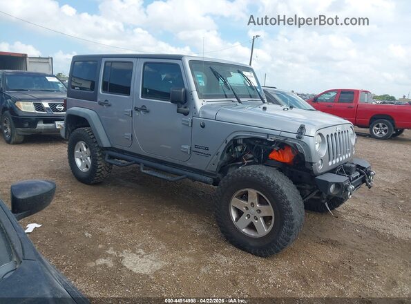 1C4BJWDG3GL257520 2016 JEEP WRANGLER UNLIMITED Серый Передняя правая четверть