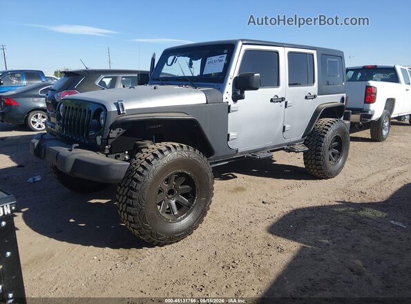 1C4BJWDG4JL810666 2018 JEEP WRANGLER Silver Առջևի ձախ երեք քառորդ տեսարան