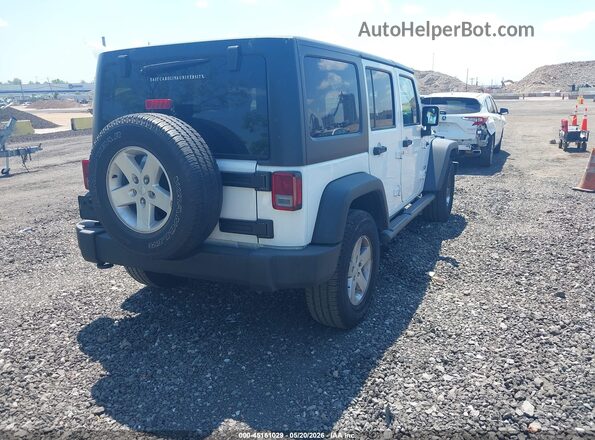 1C4BJWDG4JL828066 2018 JEEP WRANGLER Белый Задняя правая четверть