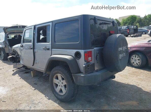 1C4BJWDG6JL865748 2018 JEEP WRANGLER Серебряный Задняя левая четверть