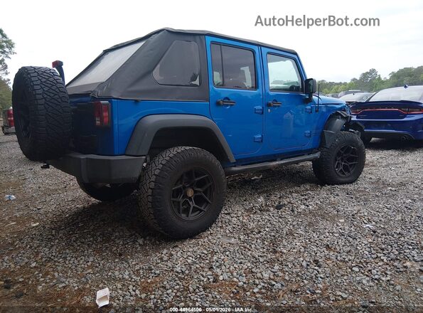 1C4BJWDG7GL158019 2016 JEEP WRANGLER UNLIMITED Blue Tył prawy