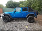 2016 Jeep Wrangler Unlimited Sport Blue vin: 1C4BJWDG7GL158019