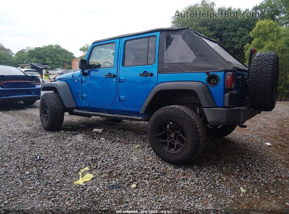 1C4BJWDG7GL158019 2016 JEEP WRANGLER UNLIMITED Blue Tył lewy
