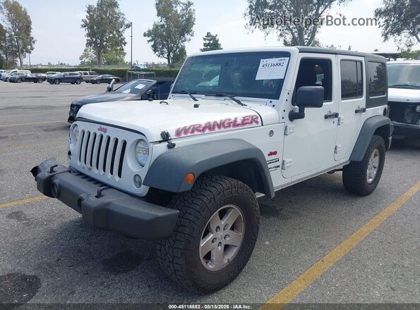 1C4BJWDG7JL887256 2018 JEEP WRANGLER White წინა მარცხენა ხედი სამი მეოთხედიდან