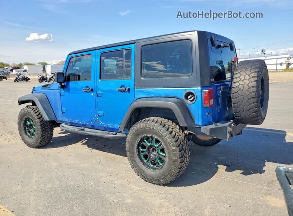 1C4BJWDG8GL130598 2016 JEEP WRANGLER Синий Задняя левая четверть