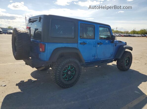 1C4BJWDG8GL130598 2016 JEEP WRANGLER Синий Задняя правая четверть