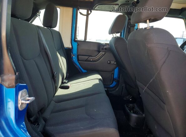 1C4BJWDG8GL130598 2016 JEEP WRANGLER Синий Вид задней части салона