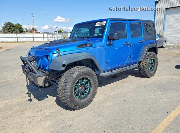 1C4BJWDG8GL130598 2016 JEEP WRANGLER Синий Передняя левая четверть