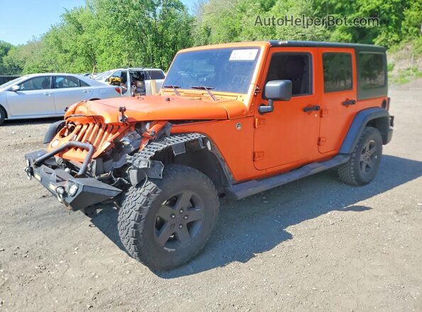 1C4BJWDG8GL338710 2016 JEEP WRANGLER Orange Vista tres cuartos delantera izquierda