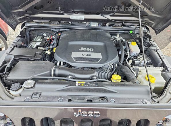 1C4BJWDG8HL730717 2017 JEEP WRANGLER Серый Вид подкапотного пространства
