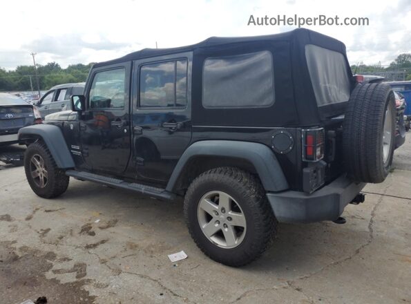 1C4BJWDGXGL142719 2016 JEEP WRANGLER Черный Задняя левая четверть