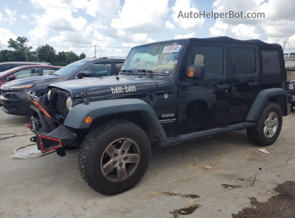 1C4BJWDGXGL142719 2016 JEEP WRANGLER Черный Передняя левая четверть