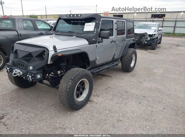 1C4BJWDGXHL593070 2017 JEEP WRANGLER UNLIMITED Gray Передня ліва чверть