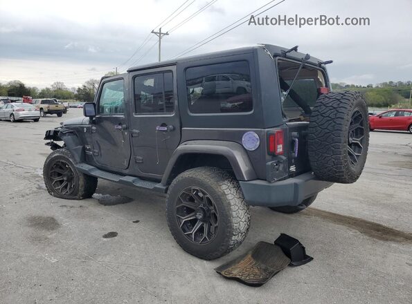 1C4BJWEG9JL856329 2018 JEEP WRANGLER Серый Задняя левая четверть