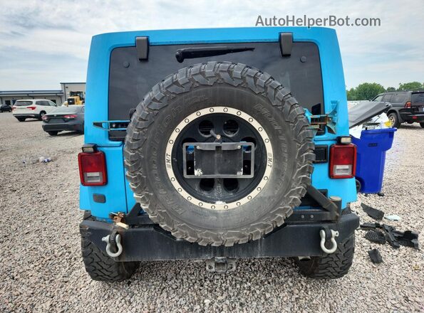 1C4BJWFG9HL659430 2017 JEEP WRANGLER Синий Вид сзади