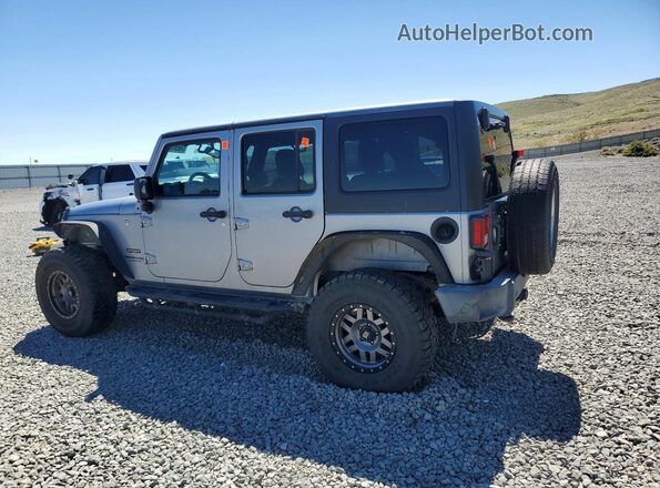1C4HJWDG7GL283242 2016 JEEP WRANGLER Gray Trasero izquierdo