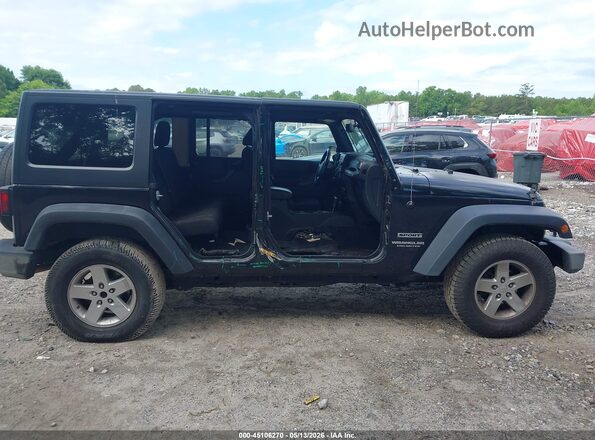 1C4HJWDGXGL300941 2016 JEEP WRANGLER UNLIMITED Black Widok wnętrza z tyłu