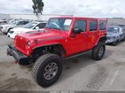 2016 Jeep Wrangler Unlimited Rubicon Красный vin: 1C4HJWFG1GL225334