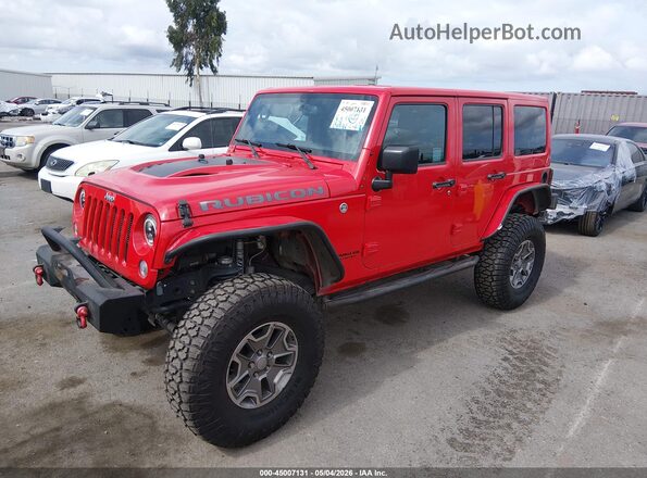 1C4HJWFG1GL225334 2016 JEEP WRANGLER UNLIMITED Красный Передняя левая четверть