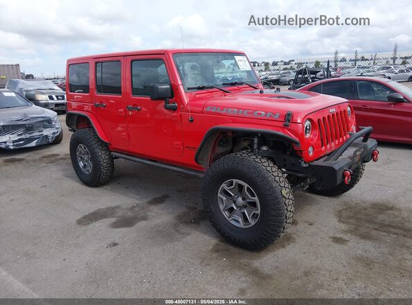 1C4HJWFG1GL225334 2016 JEEP WRANGLER UNLIMITED Красный Передняя правая четверть