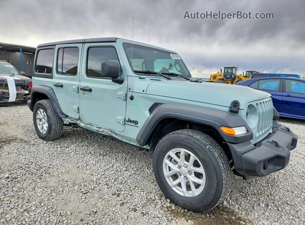 1C4HJXDG1PW680126 2023 JEEP WRANGLER Серый Передняя правая четверть