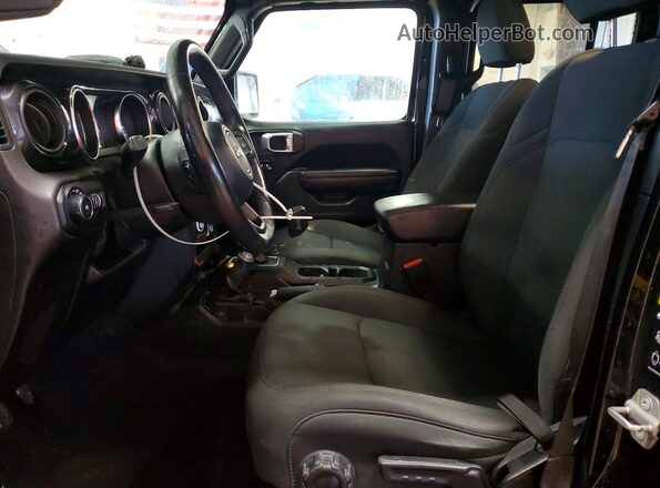 1C4HJXDG7MW616698 2021 JEEP WRANGLER Черный Вид салона спереди