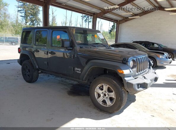 1C4HJXDN0LW155339 2020 JEEP WRANGLER UNLIMITED Серый Передняя правая четверть