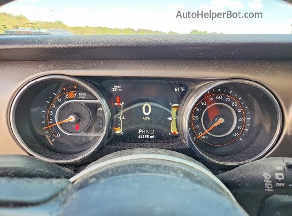 1C4HJXDN2LW339939 2020 JEEP WRANGLER Угольный Вид щитка приборов