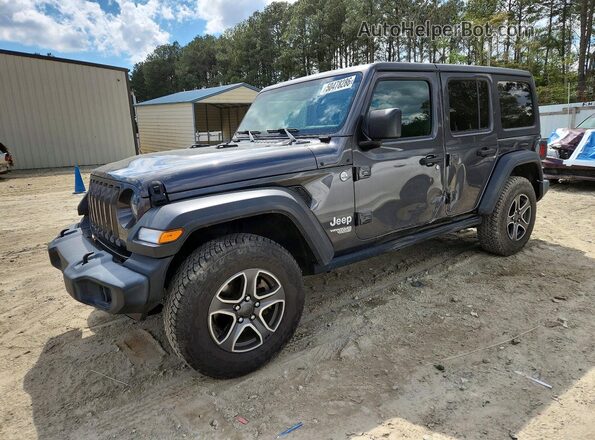 1C4HJXDN2LW339939 2020 JEEP WRANGLER Угольный Передняя левая четверть