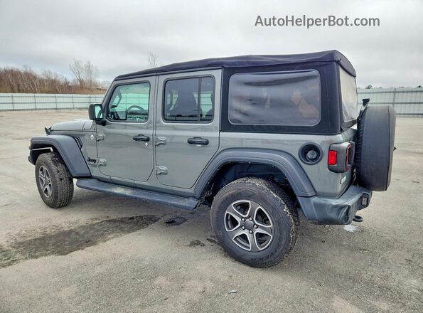 1C4HJXDN2MW751408 2021 JEEP WRANGLER Серый Задняя левая четверть
