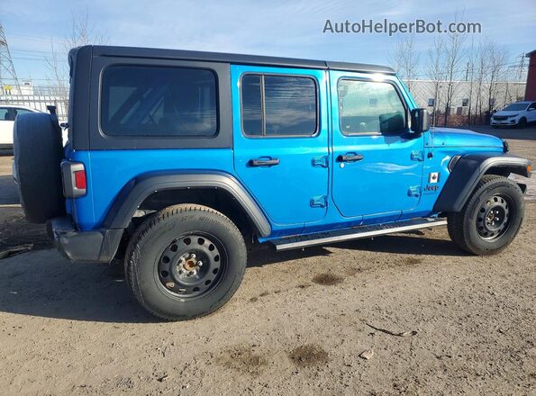 1C4HJXDN3PW562898 2023 JEEP WRANGLER Синий Задняя правая четверть