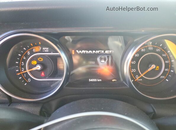 1C4HJXDN3PW562898 2023 JEEP WRANGLER Синий Вид щитка приборов