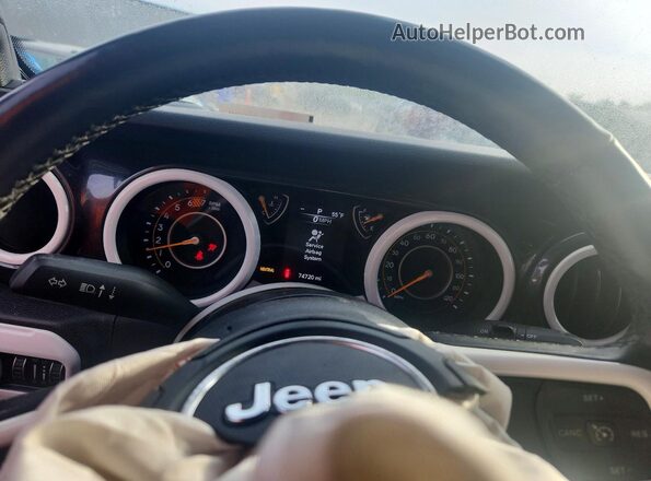 1C4HJXDN4LW268632 2020 JEEP WRANGLER Черный Вид щитка приборов
