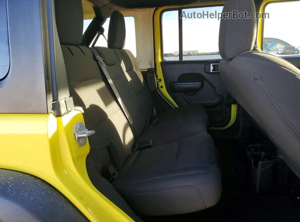 1C4HJXDN7PW632855 2023 JEEP WRANGLER Желтый Вид задних сидений