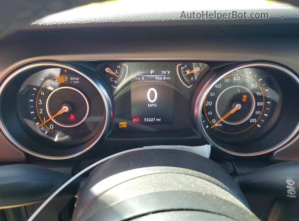 1C4HJXDN7PW632855 2023 JEEP WRANGLER Желтый Вид щитка приборов