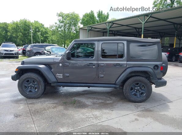 1C4HJXDNXJW264338 2018 JEEP WRANGLER UNLIMITED Серый Панорамный вид салона 360°