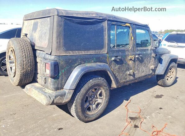 1C4HJXDNXLW330907 2020 JEEP WRANGLER Черный Задняя правая четверть