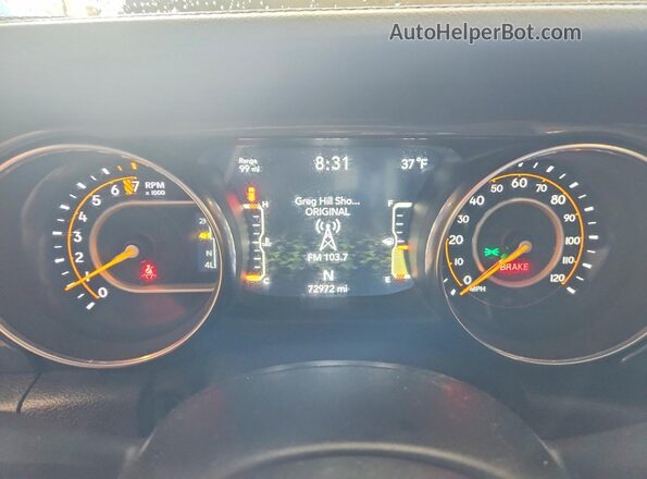 1C4HJXEG0MW776159 2021 JEEP WRANGLER Серый Вид щитка приборов